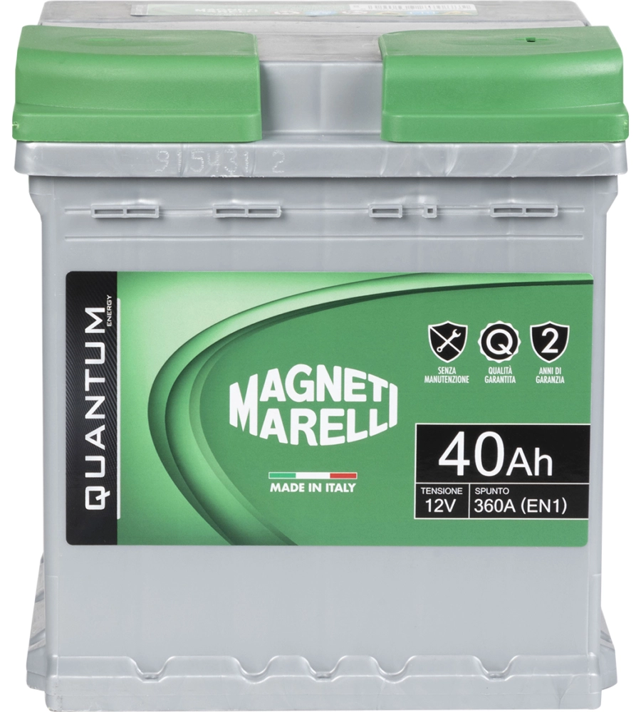 Magneti marelli batteria per auto 40ah 12v 330a en1 per cassetta l0